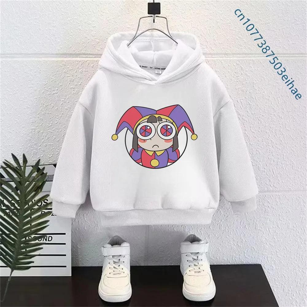 The Amazing Digital Circus Cosplay Hoodie For Boys Girls Spring Autumn Long Sleeve Hooded Jacket Cartoon Print Casual Clothes