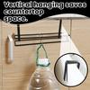 Paper Towel Hanger Metal Roll Paper Storage Rack Strong Load-bearing Simple Installation Under-Cabinet Hanging Rack Tissue Shelf
