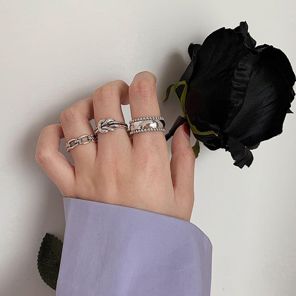 Холодный и легкий ветер открытый палец кольцо темперамент пара кольцо ниша дизайн повседневные ювелирные изделия женский