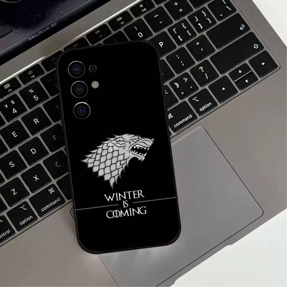 W-Зима Идет S-Stark-ES Чехол Для Телефона Для Samsung S25,S24,S21,S22,S23,S30,Ultra,S20,Plus,Fe,Lite,Note,10,9,5G Черный Чехол