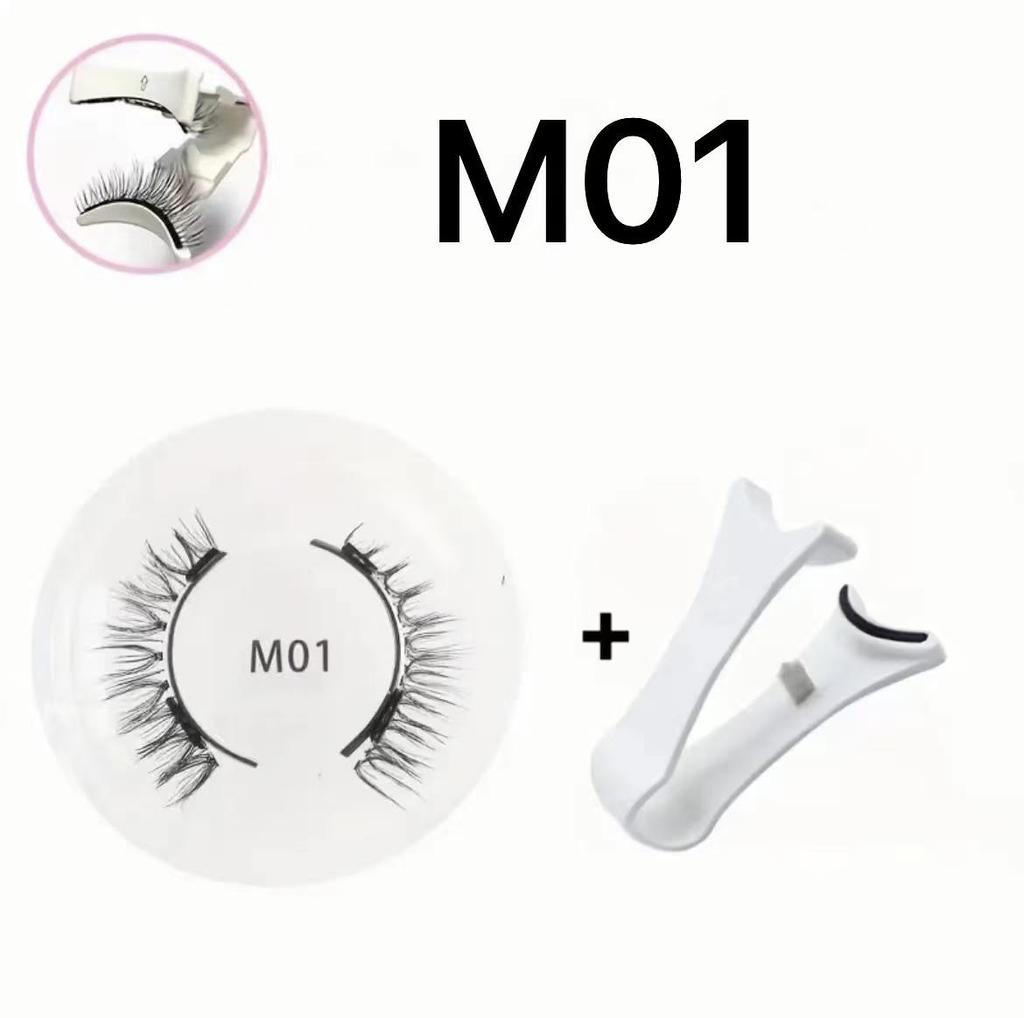 Portable Magnetic White Applicator Set for Glue-Free False Eyelashes
