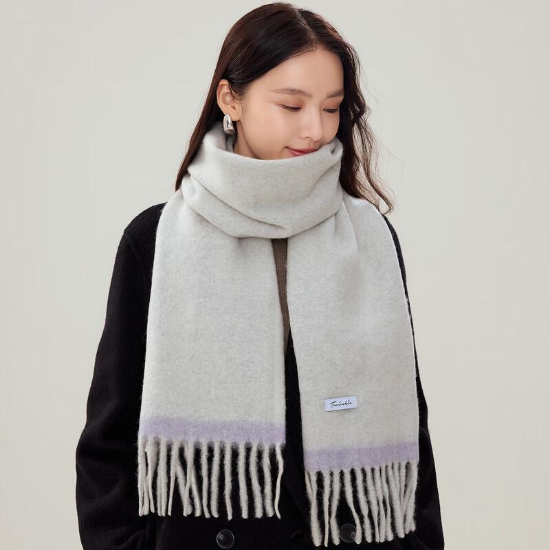 Siggi Women's Wool Blend Color-Block Scarf