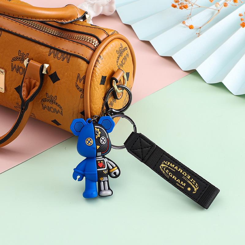 Steampunk Mechanical Bear Keychain Pendant - Unique Gift Doll