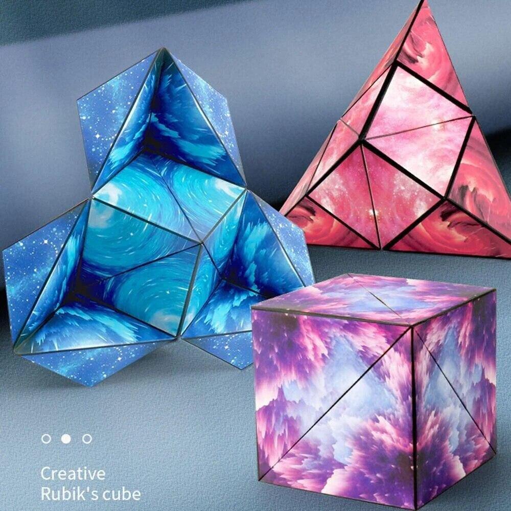 3D Magic Cube Shashibo Shape Shifting Box Anti Stress Hand Flip Puzzle Toys Gift