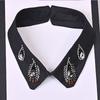 Elegant Diamond Beaded Detachable Collar for Women False Shawl Shoulder Wrap Lapel Fashionable Accessory for Women