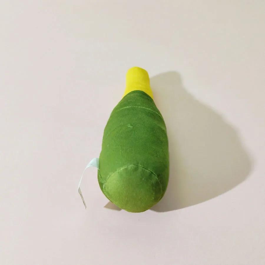 Interesting Plush Dog Toy Small Large Dog Shaped Wine Bottle Cleaning Teeth Chewing Interactive Pet Toy Supplies