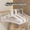 10-Pack Non-Slip Black & White Hangers – Ideal for Hotels, Dorms, and Homes