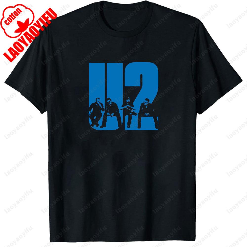 Vintage U2 Rock Band Live The Joshua Tree World Tour 1987 T-Shirt Fan Gift Casual Style Ropa Hombre Classics Graphic T Shirts
