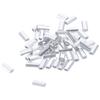 100pcs Aluminium Ferrules Sleeves Oval Double Aluminum Tube Portable Fishing Wire Tube Fishing