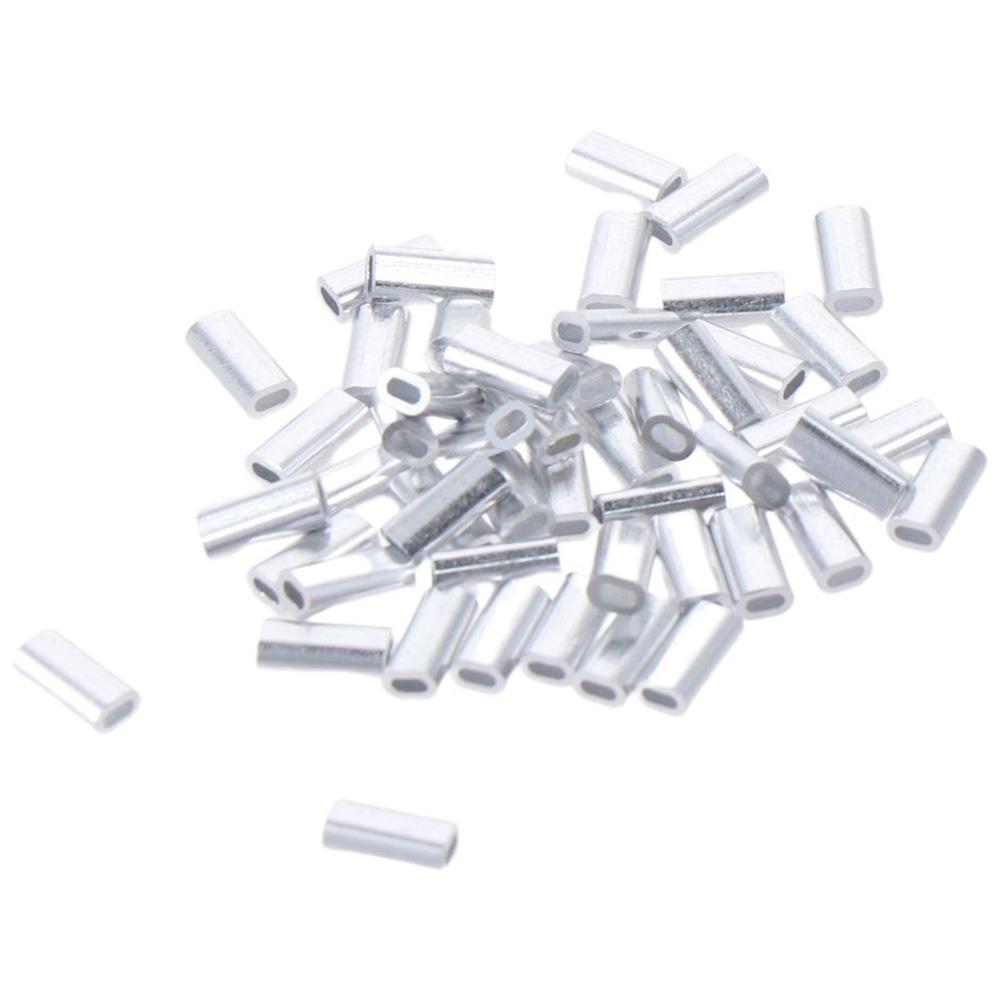 100 шт. овальных наконечников, рукавов 0,8/1,0/1,2/1,5/2,0/3,0 мм, двойная алюминиевая трубка для рыбалки