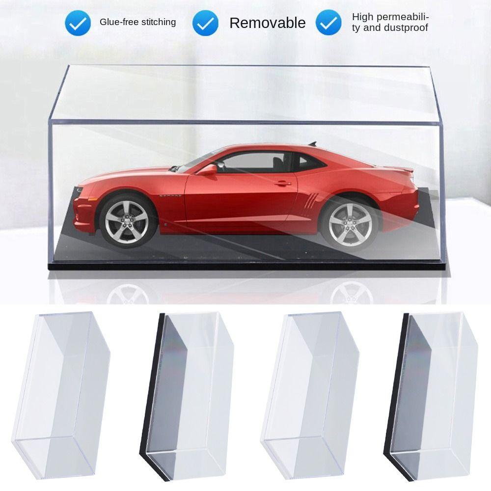 1/64 литой ящик для хранения модели автомобиля прозрачный чехол для модели автомобиля пылезащитный чехол для коллекционирования игрушек