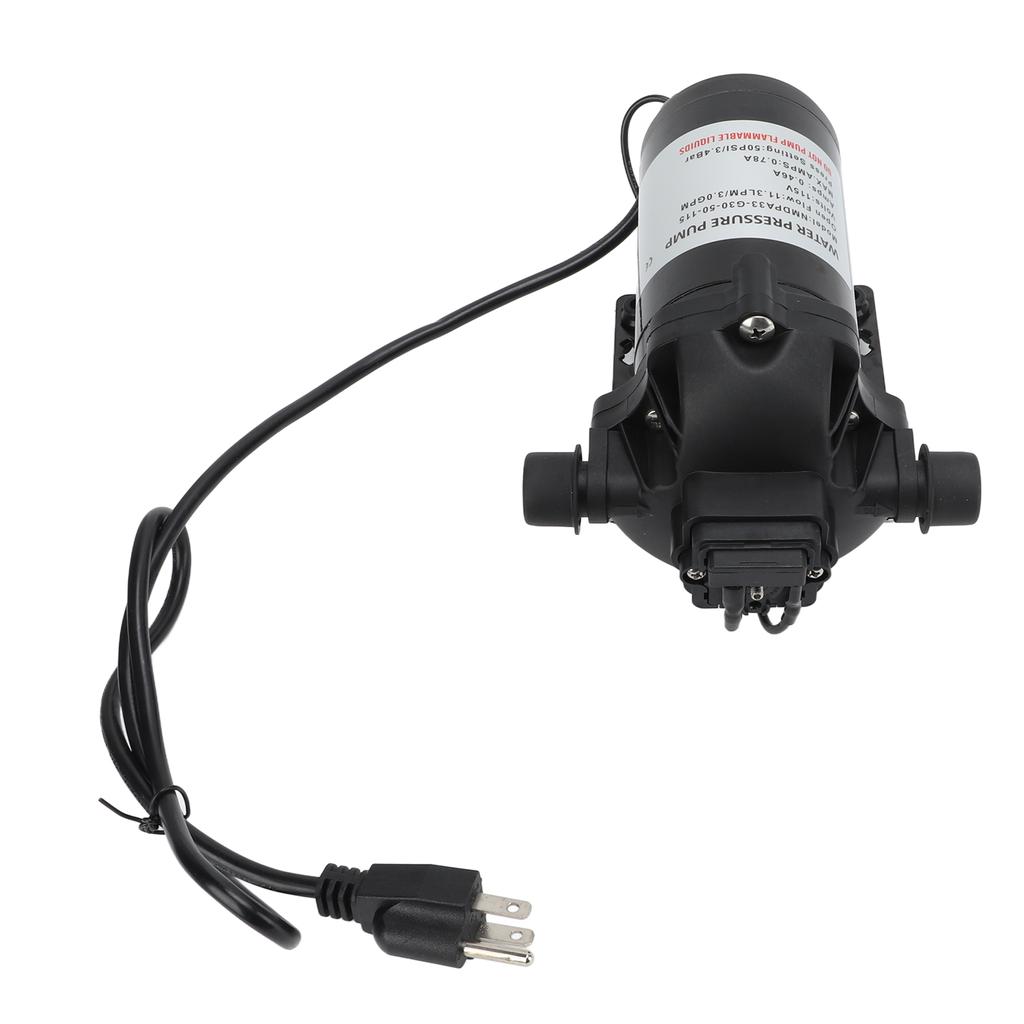 Промышленный насос давления воды 115 В Водяной диафрагменный самовсасывающий насос Вилка США для RV Яхты