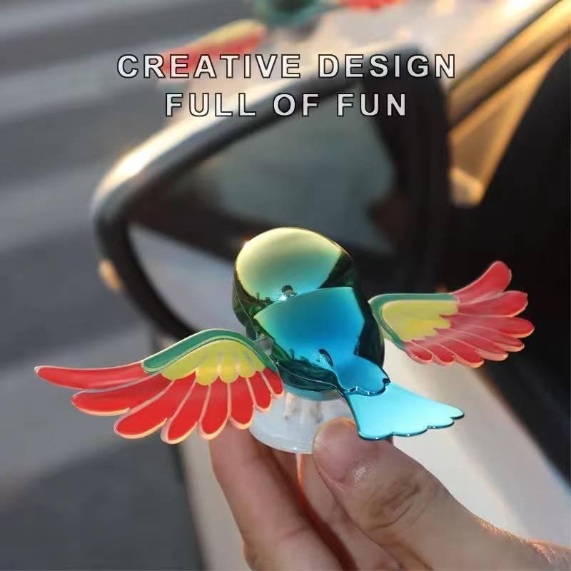 non-toxic Car Ornaments Cute Realistic Flying Bird Eco-friendly Helmet Accessories Creative Personalized Electric Vehicle Decoration