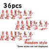 12/36pcs 5cm Plastic Soldier Figurin Sand Table Exercise Military Model Scene Props Desktop Decoration Collection Gift YMY