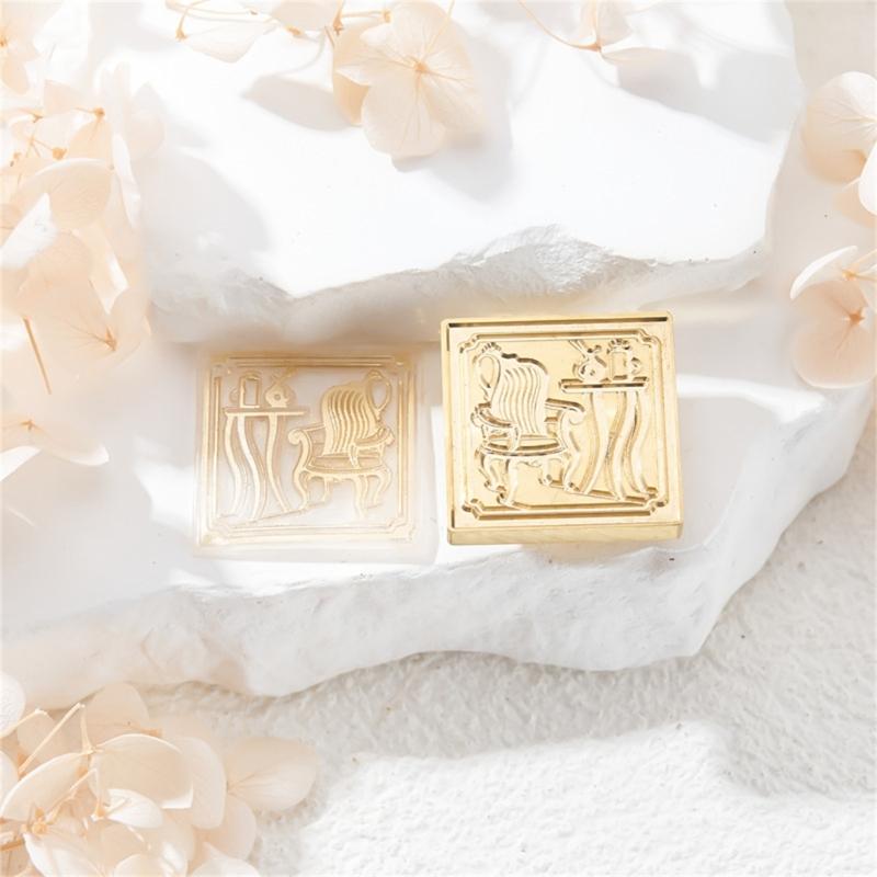 Bear Wax Seal Stamp Brass Animal Series Sealing Wax Stamp for DIY Envelope Wedding Birthday Invitation Card Scrapbooking