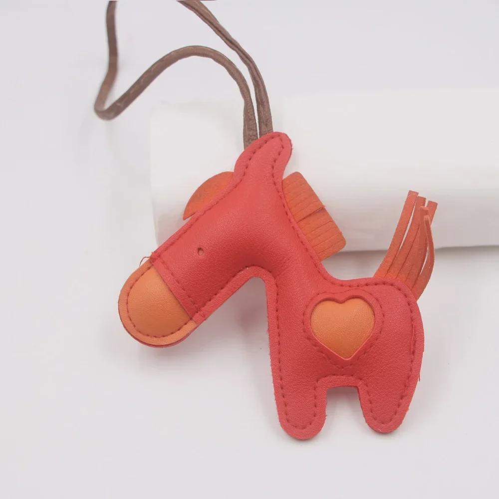 Модный маленький ослик кожаный шнурок для рюкзака и кулон на сумку