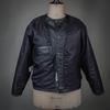 Diafvine Dv.Lot 716 Collarless Leather Jacket -Washed-