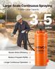 Industrial Concrete Sprayer, 14L Stainless Steel Sprayer, Heavy Duty Tri-Poxy Pump Sprayers, 52cm Wand with Ergonomic Gun Handle, 1.2m & 3m Hoses, 2
