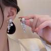 Exquisite S925 Silver Zircon Pearl Geometric Earrings - Trendy, High-End Design for Women
