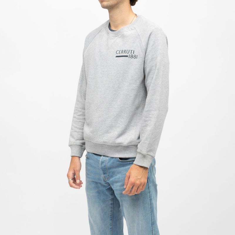Свитшот с длинными рукавами и круглым вырезом с принтом логотипа coda Мужской CERRUTI