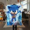 Sonic Lightning Flannel Blanket, High quality Comfortable for All Seasons, Home Decor, Warmth and Comfort