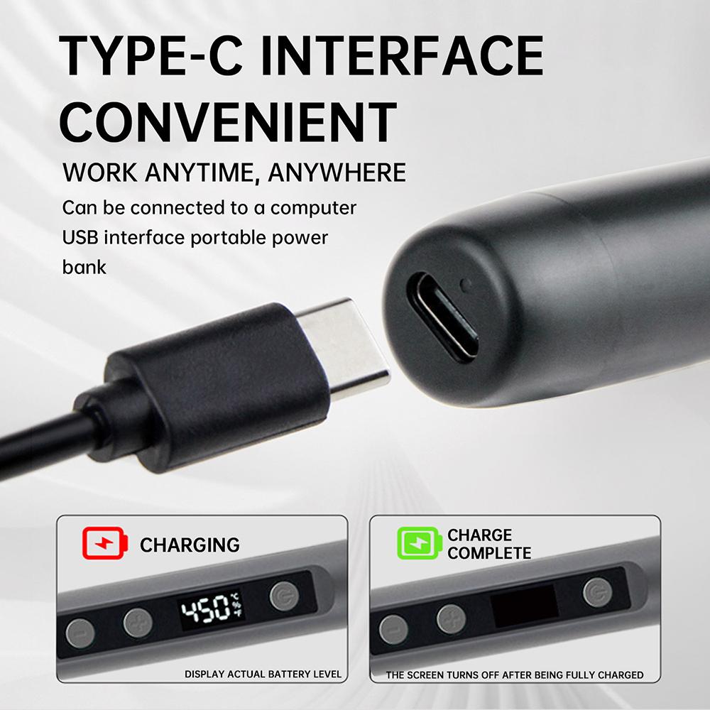 5V 15W Умный электрический паяльник USB с регулируемой температурой, быстрым нагревом, сменным жалом, портативный инструмент для ремонта и сварки