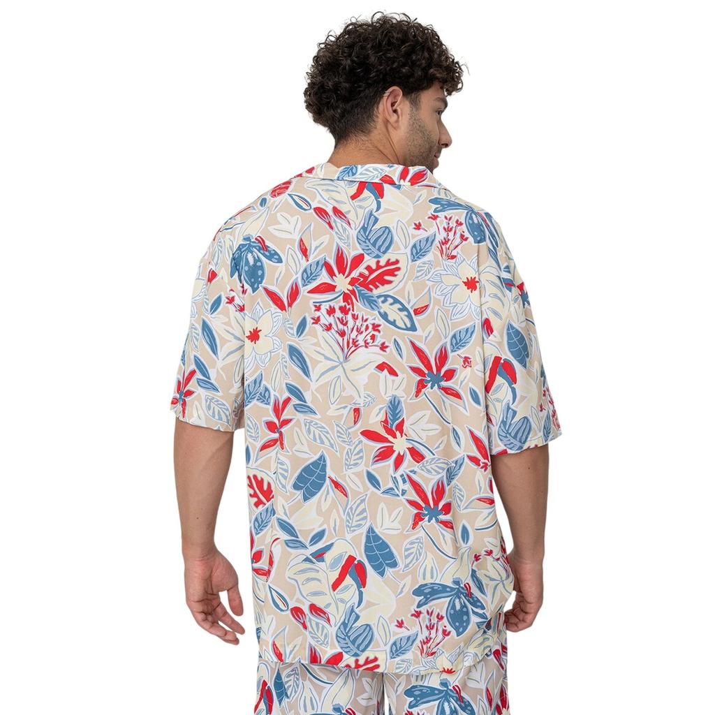Hugo Mens Floral Relaxed Fit Shirt