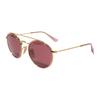 RayBan Fashion Folding Metallic Plastic Aviator Sunglasses Kids Gold