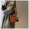 2024 Retro High-End Women's Korean Style Fashion Shoulder Messenger Bucket Bag