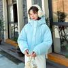 Женская осенне-зимняя однотонная утолщенная верхняя одежда с хлопковой подкладкой, теплая куртка с капюшоном, пальто