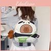 Cartoon Capybara Cute Water Pig Backpack Girl Children Durable Bags Polyester