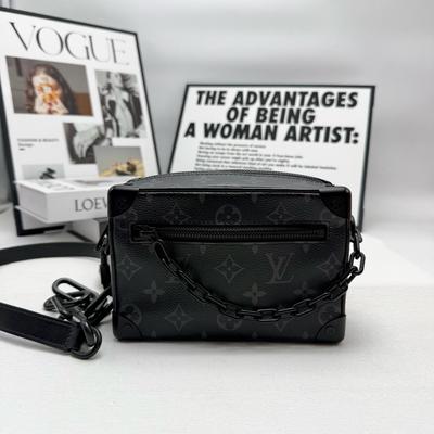 [Б/У] Мини Мягкий Сундук 'Черный Monogram Eclipse Canvas' - Отличное состояние #3UZCWU
