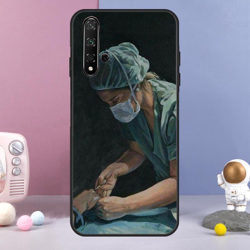 Medicine Doctor Nurse For Huawei Nova Y70 Y90 Y60 Y72 Y73 Y61 Y91 7i 8i 11i 12i 12s 9 10 SE P20 P30 P40 Lite Case