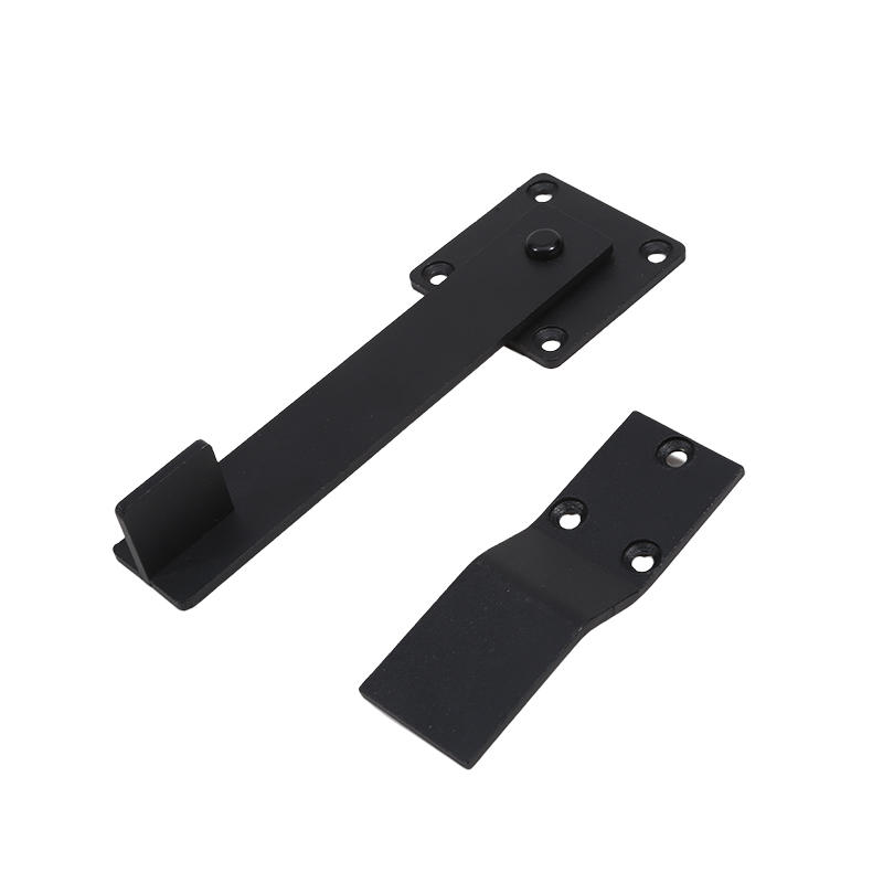 Замок для раздвижной двери без сверла, двойное назначение, противоугонная защелка, плоская дверная пряжка, черный защитный болт для домашнего офиса, шкафа, шкафа, простая установка