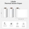 White SelfAdhesive Thermal Paper Printable Sticker Paper for S002 Portable Sticker Printer Black On White 57mm X 3m Mini Printe