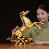 Brass Fortune Horse Feng Shui Statue – Symbol of Success, Prosperity & Career Advancement, Figurine for Home, Office Desk or Living Room, Gift for