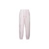 Solid Color Lace-Up Embroidered Logo Knit Sports Pants Women Bottoms Pink DR6204-695