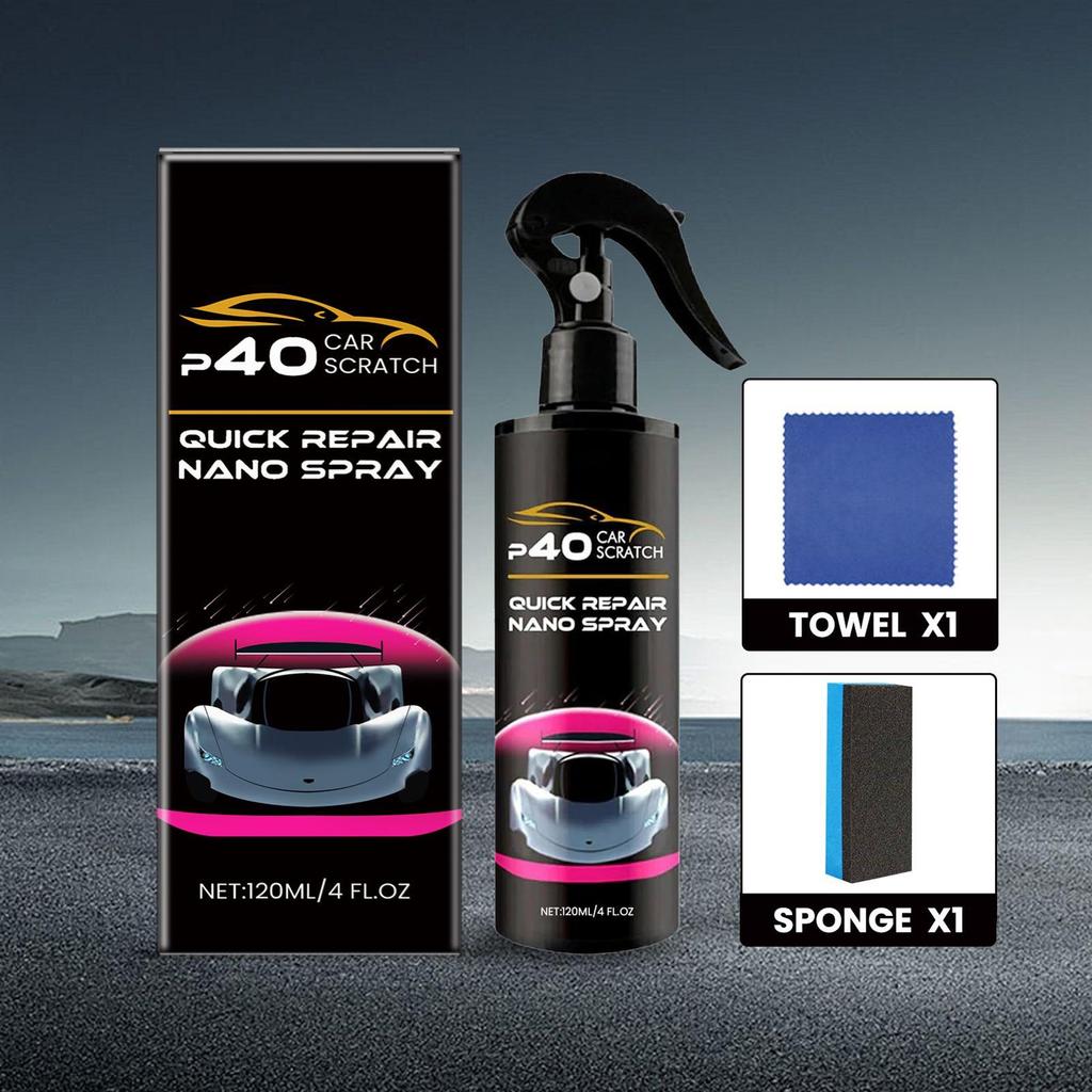 Car Wax Spray 120ml Quick High Gloss Liquid Car Coating Agent For Windshield Headlight Tire Trim Marine Motorcycle RV Truck