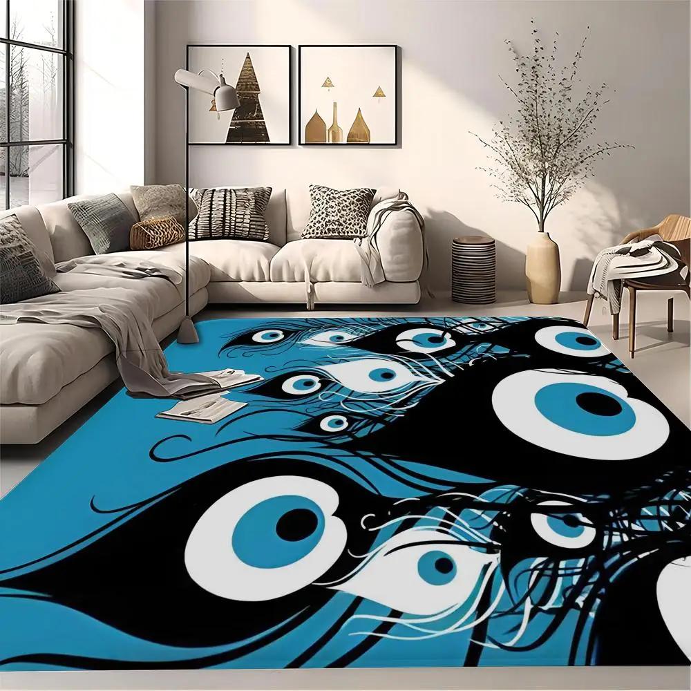 Коврик для пола Evil Eye, коврик для ванной, коврик для дома в скандинавском стиле, коврик для ванной и туалета, коврик для спальни, 260 г, фланель, бесплатная доставка