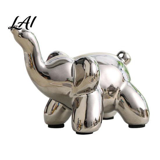 Home Art Decoration Piece Nordic Animal Statue Gold Elephant Monkey Rabbit Figurines Luxury Water-rinseable Decor Desk for Bookshelf Living