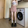 Denim Skirt A Line High Waist Slim Fit With Vintage Wash For Casual Wear