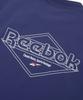 Reebok Ледяная плетеная футболка с коротким рукавом Piste - Темно-синий