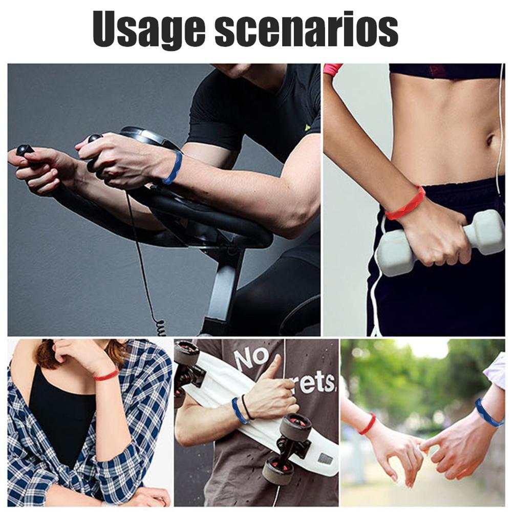 Fashionable Adjustable Anti Static Bracelet Silicone Body Static  Sports Wristband