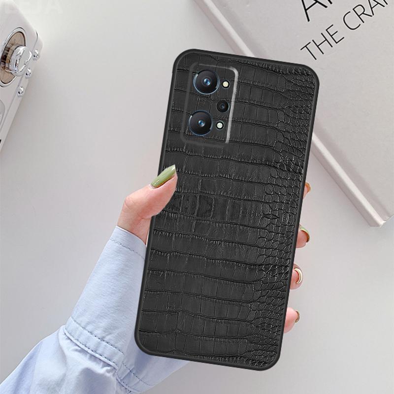 Чехол с принтом под крокодила для Realme 11 10 12 13 14 Pro Plus GT 5 6 6T GT7 Pro C67 C61 C53 C51 C21Y C25S C55 C75