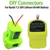 Разъем питания с проводами 14 AWG для аккумулятора Ryobi 18V P108 P107 P102 Литий-ионный Ni-MH Адаптер для DIY Разъемы для электроинструмента