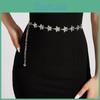 Shiny Metal Waist Chain With Star Pattern For Dresses And Skirts Summer Wear