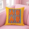Colorful Cute W-wiggle wiggle Pillow Case Anti-dustmite Pillowcase Invisible zipper silky short plush Sofa cushion cover