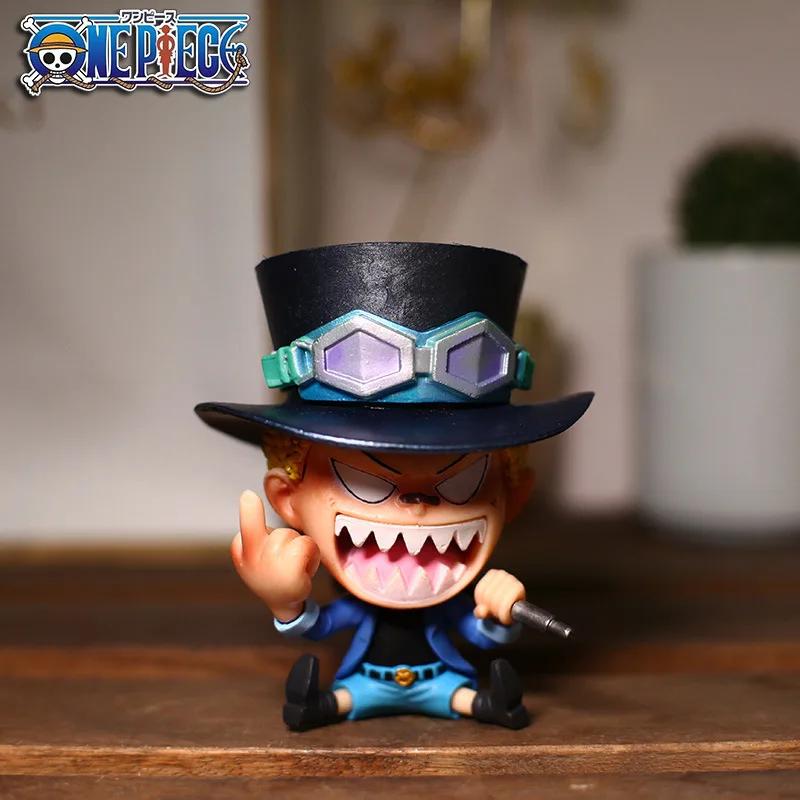 Аниме One Piece Рождественская Фигурка 8-10 см ПВХ Луффи Ророноа Зоро Милые Украшения Q Версия Украшение для Автомобиля Коллекционная Модель