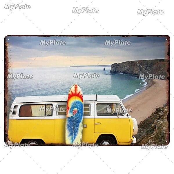 NODE BEACH Vintage Metal Sign Tin Sign Vintage Cafe Decoration Plaque Home Wall Decor Bar Sign Home Decor Poster Drop Shipping