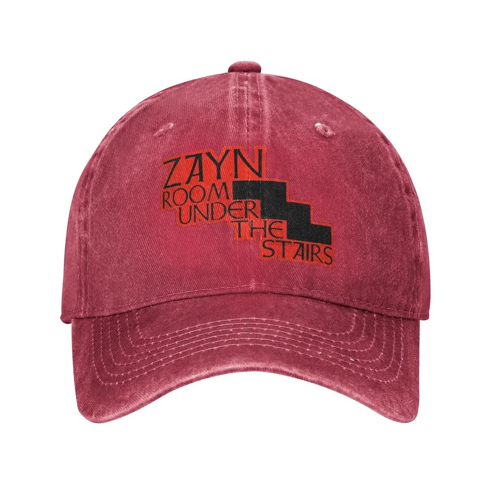 Унисекс Бейсболка Zayn Malik Комната под лестницей с принтом Винтажный потертый деним Регулируемая